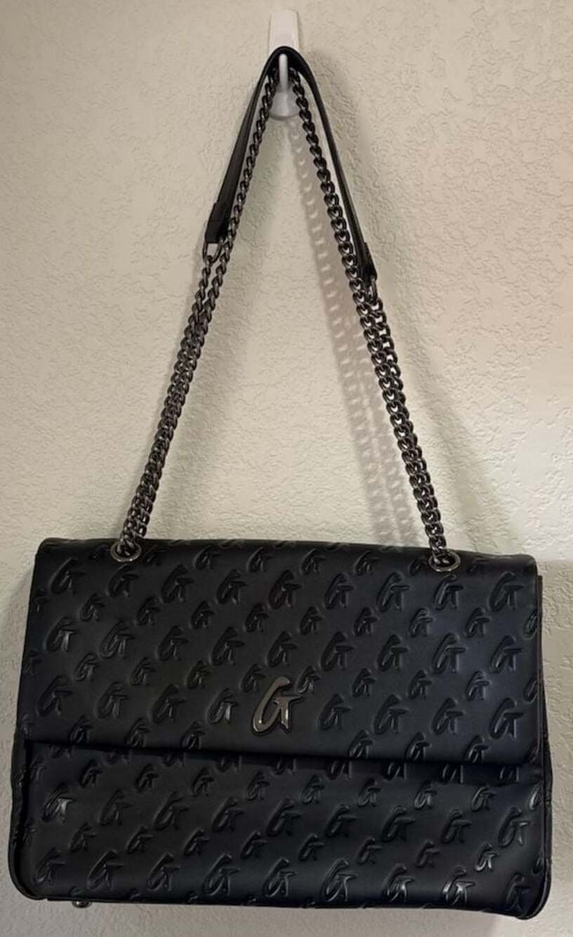 Glam-Aholic Lifestyle Monogram XL Classic Flap Bag Matte Black